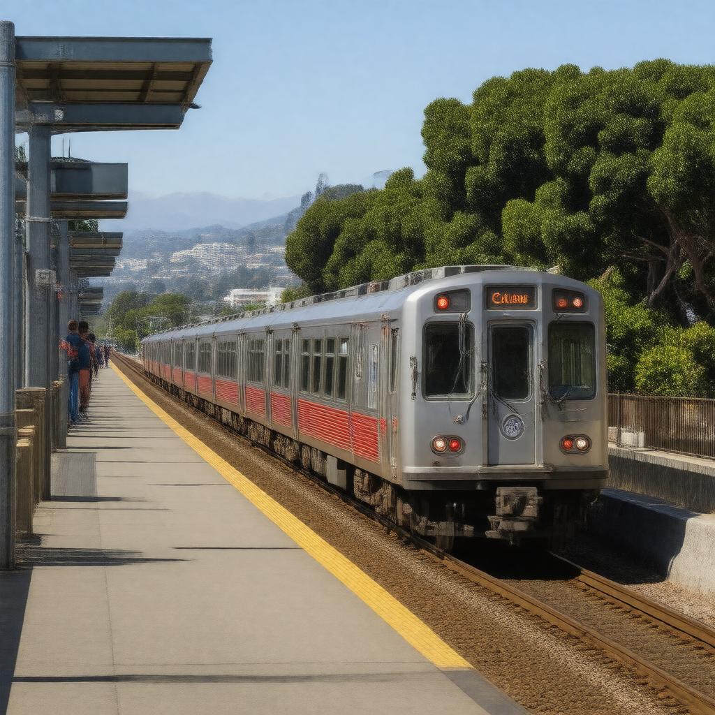 AI-created image of Caltrain