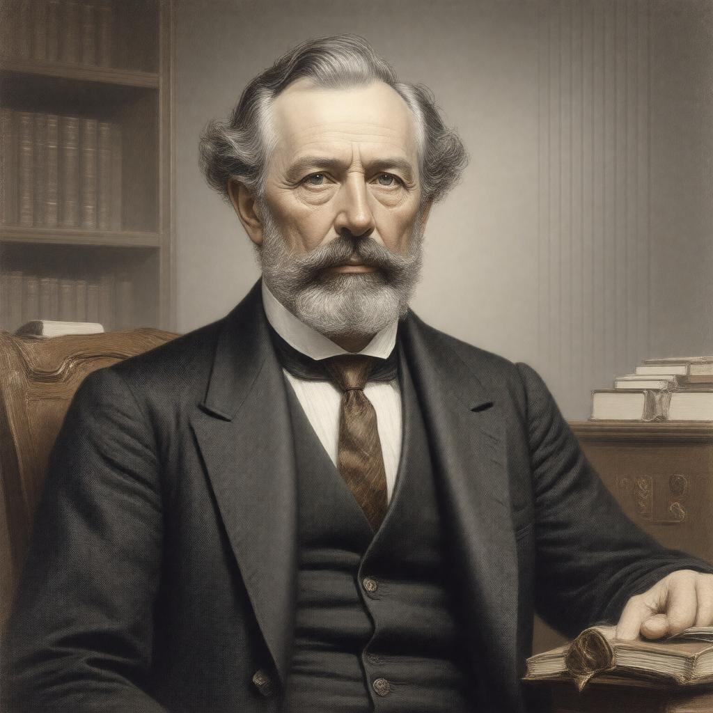 AI-created image of Calvin Ellis Stowe