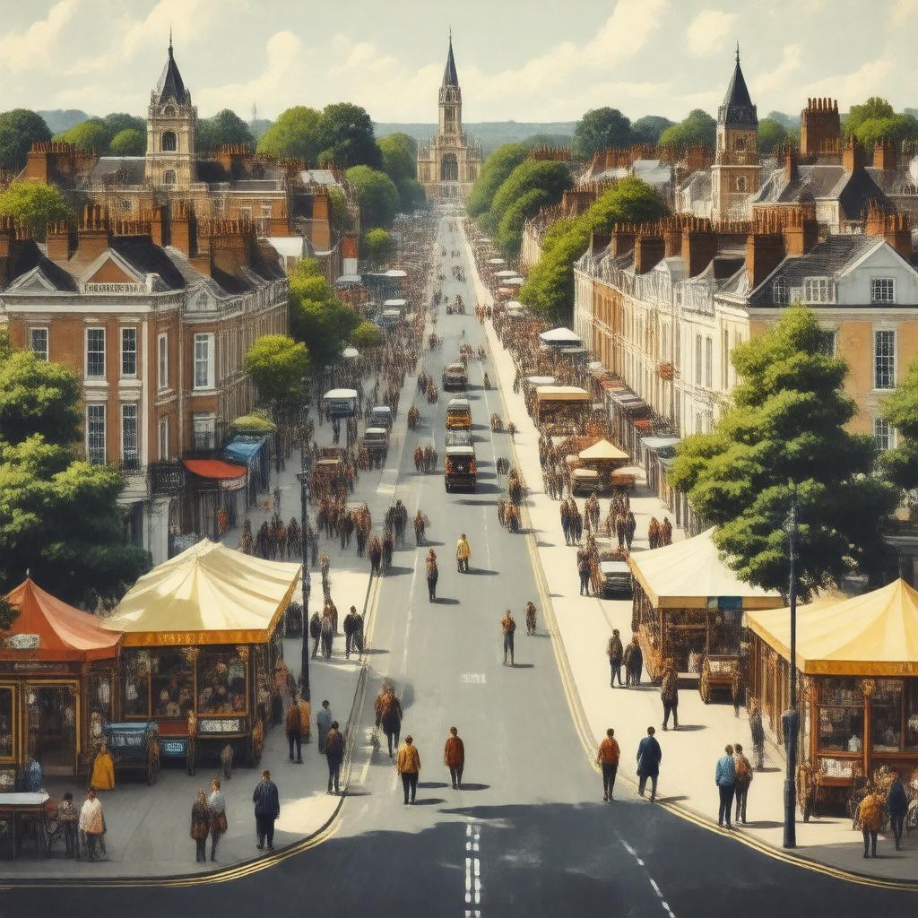 AI-created image of Camberwell, London, England
