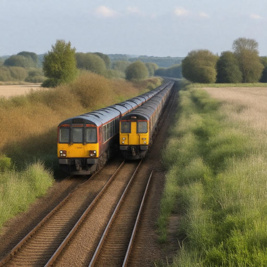 AI-created image of Cambridge–Ely line