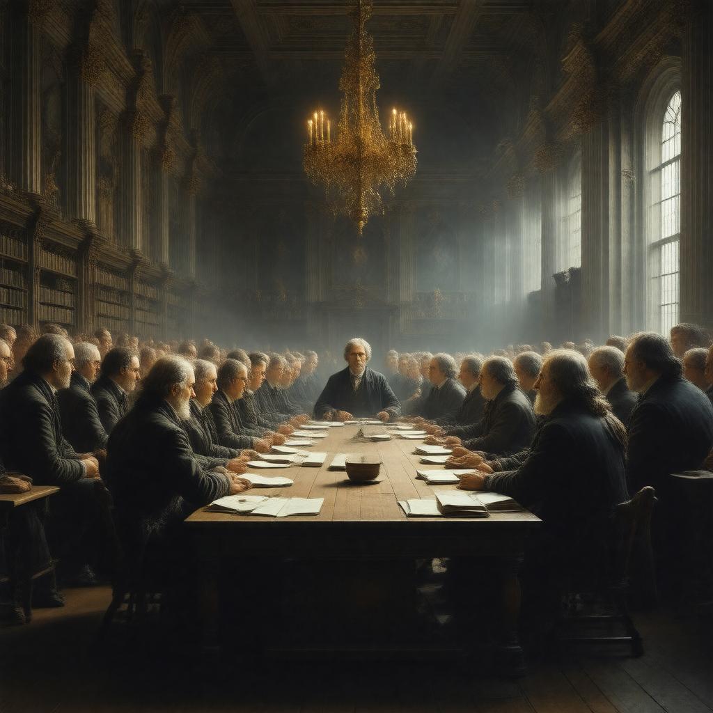 AI-created image of Cambridge Apostles