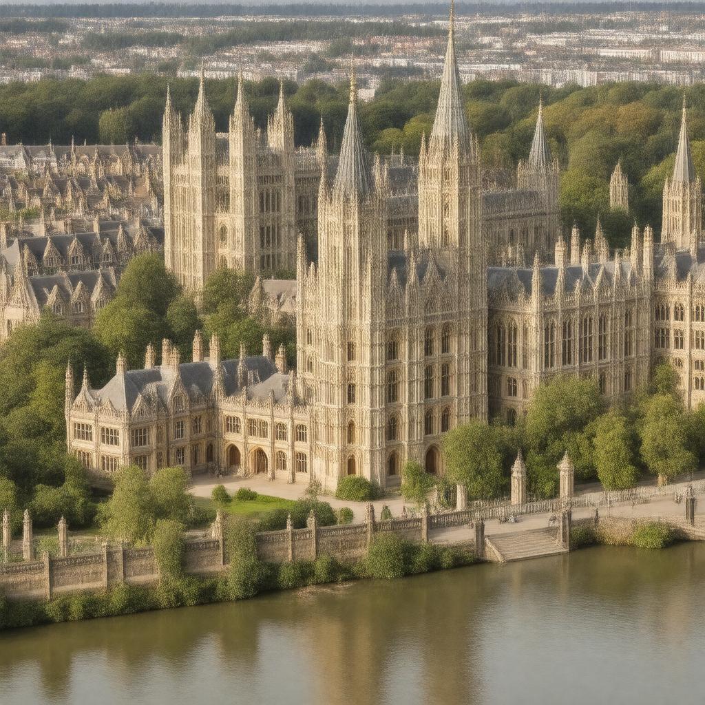 AI-created image of Cambridge Colleges