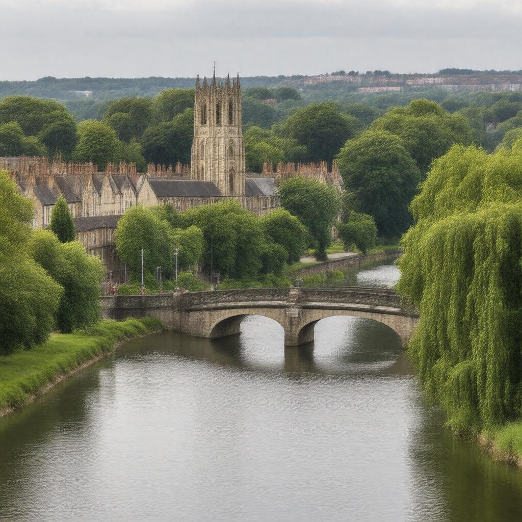 AI-created image of Cambridge, England