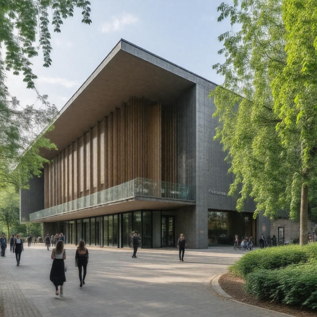 AI-created image of Cambridge Judge Business School