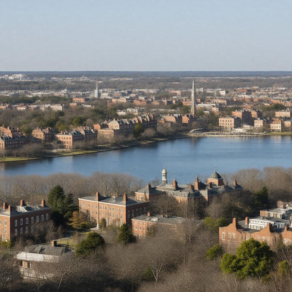 AI-created image of Cambridge, Massachusetts, USA