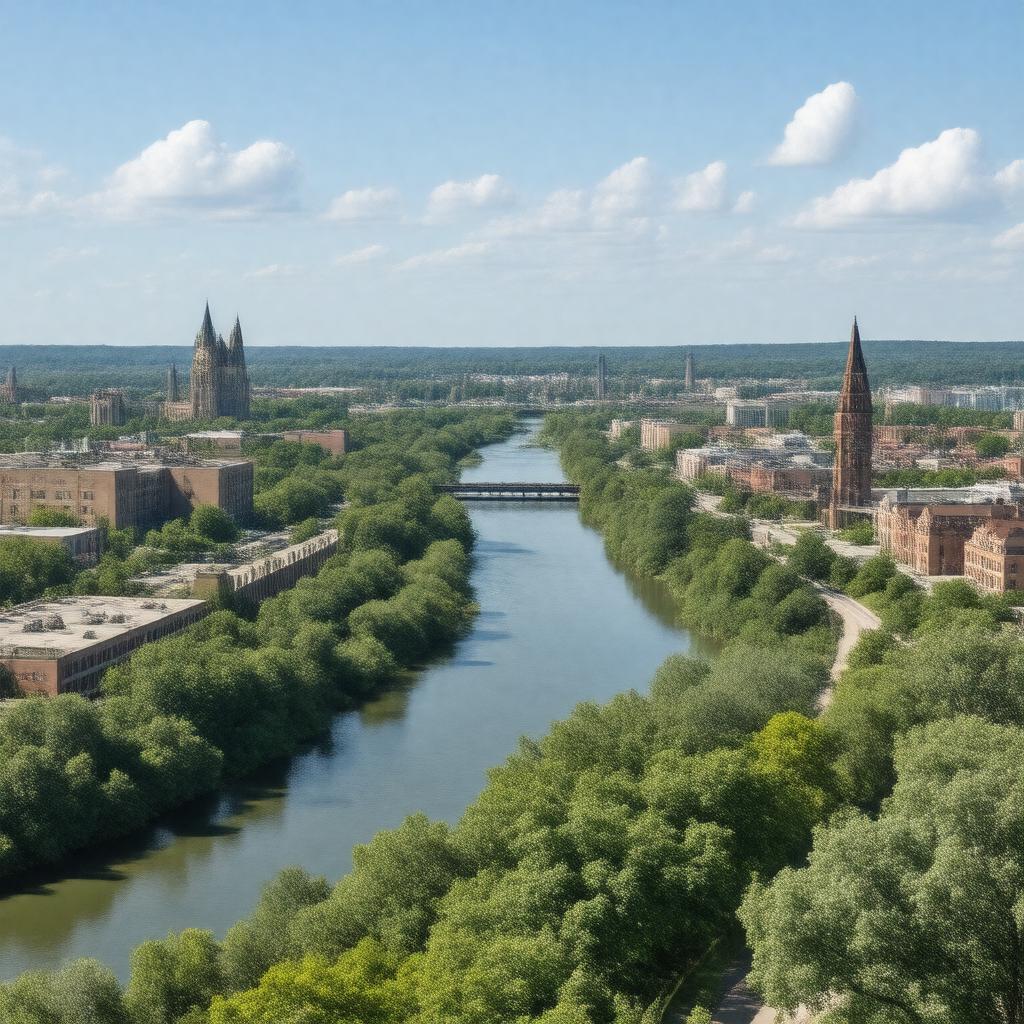 AI-created image of Cambridge, Ontario, Canada