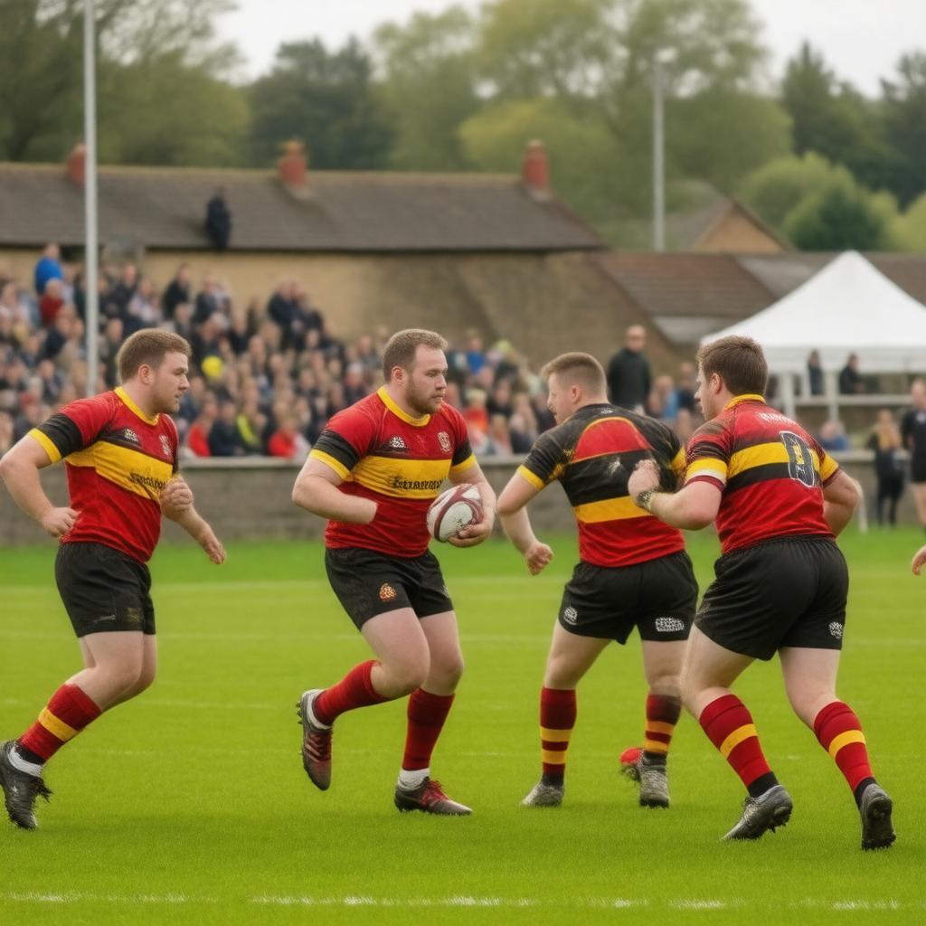 Click to view larger image AI-created image of Cambridge Rugby Union Football Club