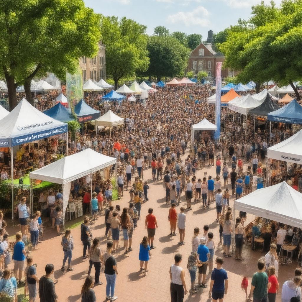 Click to view larger image AI-created image of Cambridge Science Festival