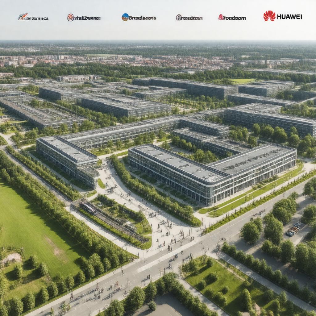 Click to view larger image AI-created image of Cambridge Science Park