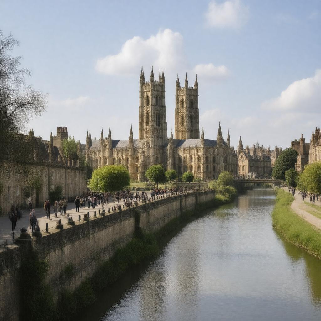 AI-created image of Cambridge, United Kingdom