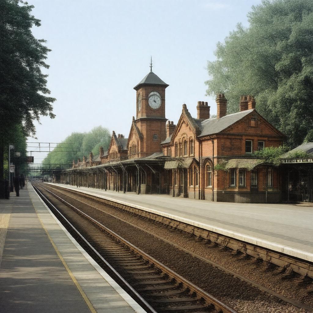 AI-created image of Cambridge railway station