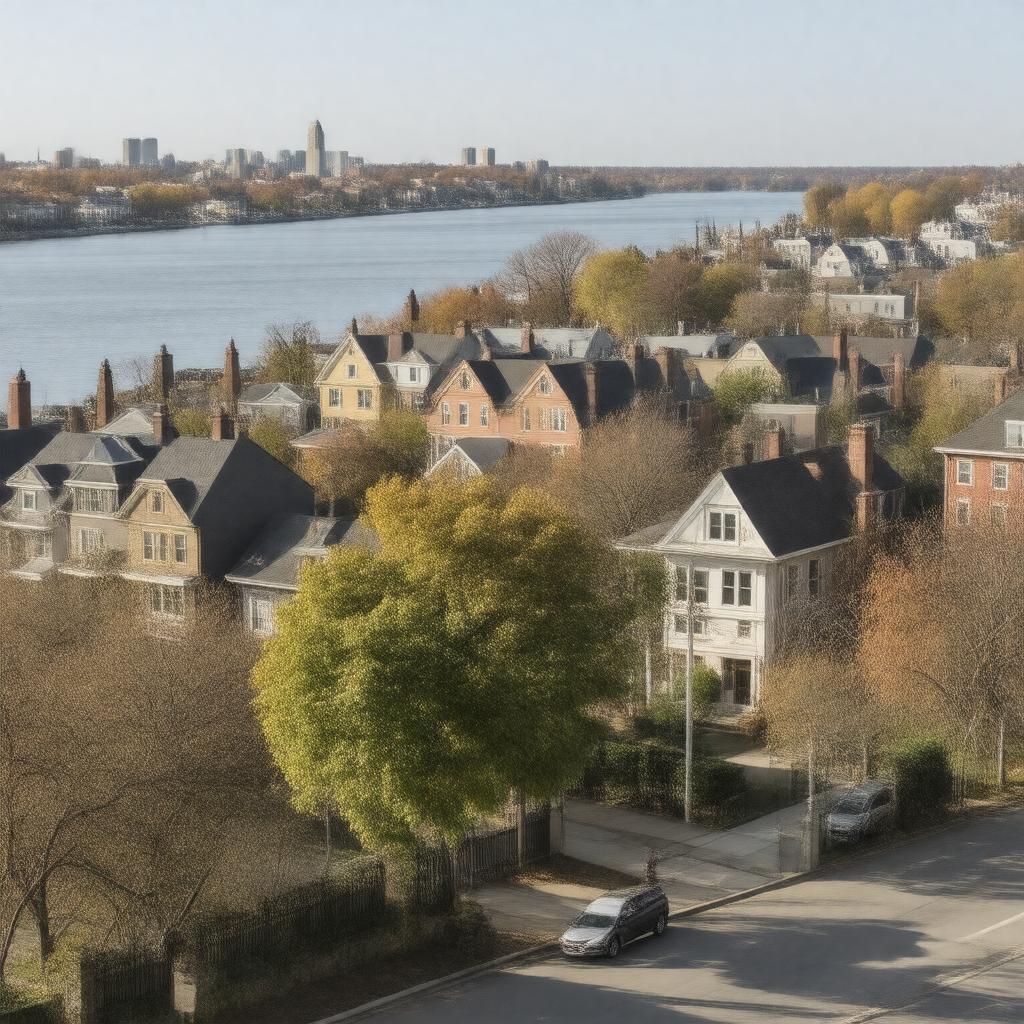 AI-created image of Cambridgeport, Massachusetts, United States