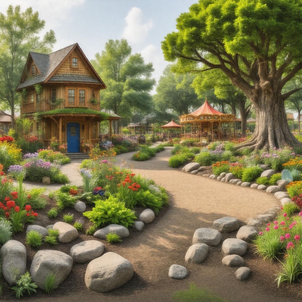 AI-created image of Camden Children's Garden