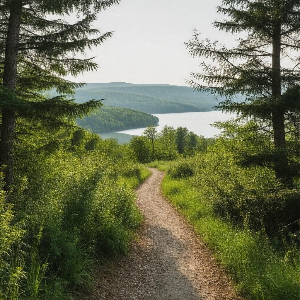 Click to view larger image AI-created image of Camden Hills State Park