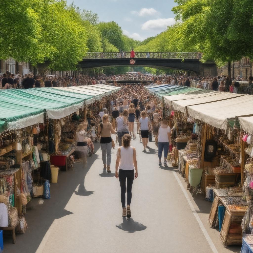 Click to view larger image AI-created image of Camden Lock Market