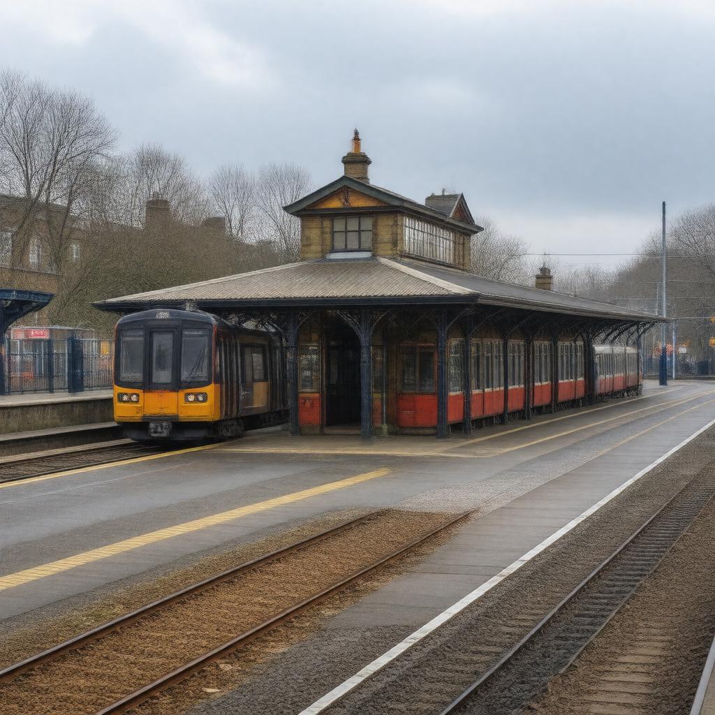 AI-created image of Camden Road railway station