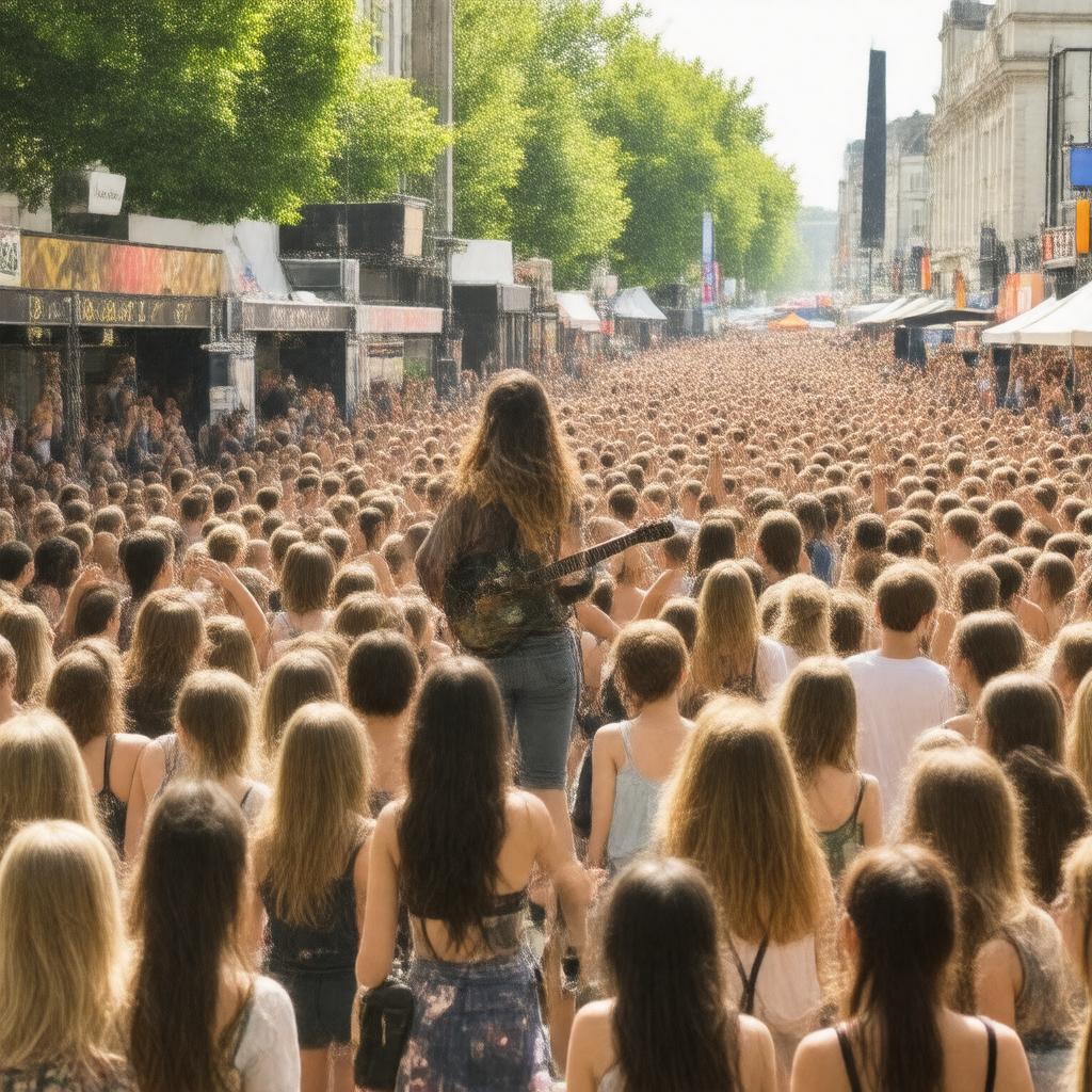 AI-created image of Camden Rocks Festival