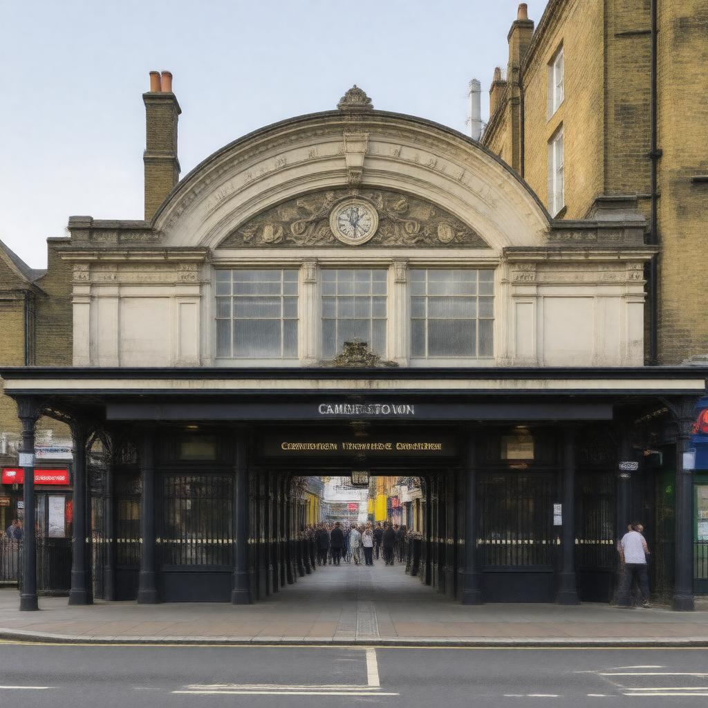 AI-created image of Camden Town tube station
