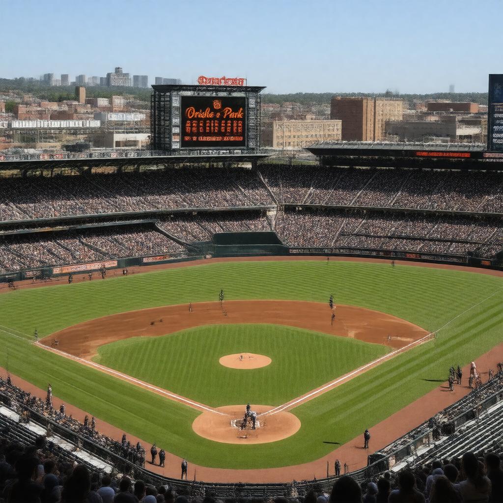 AI-created image of Camden Yards