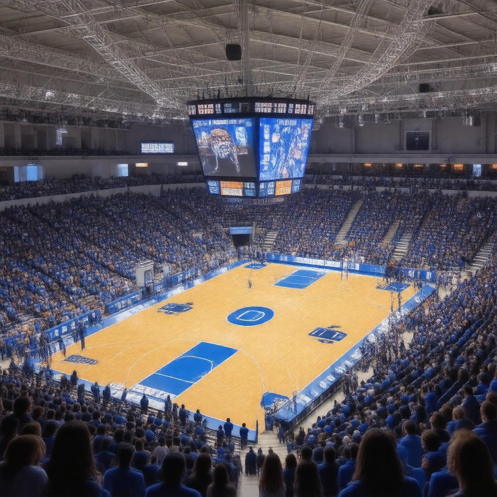 AI-created image of Cameron Indoor Stadium