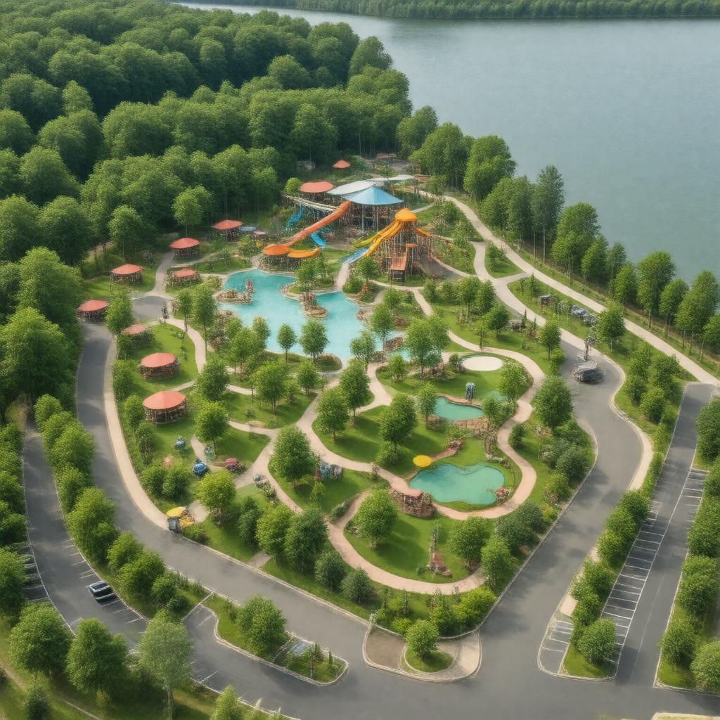 AI-created image of Cameron Run Regional Park