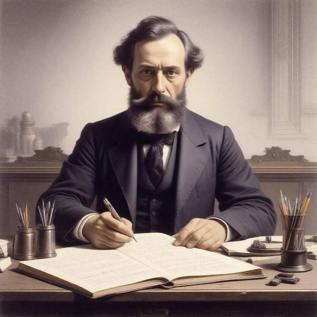 AI-created image of Camille Jordan