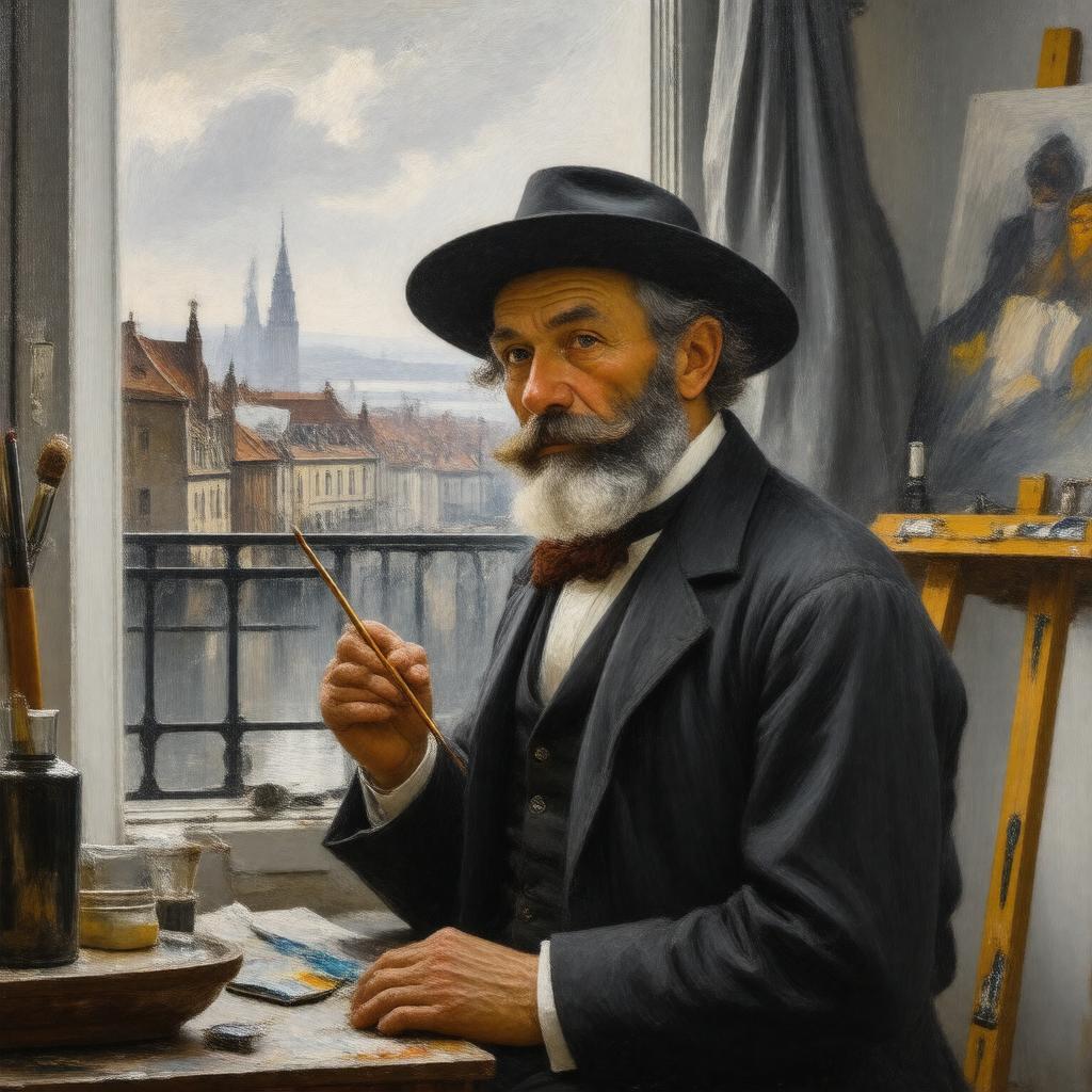 AI-created image of Camille Pissarro