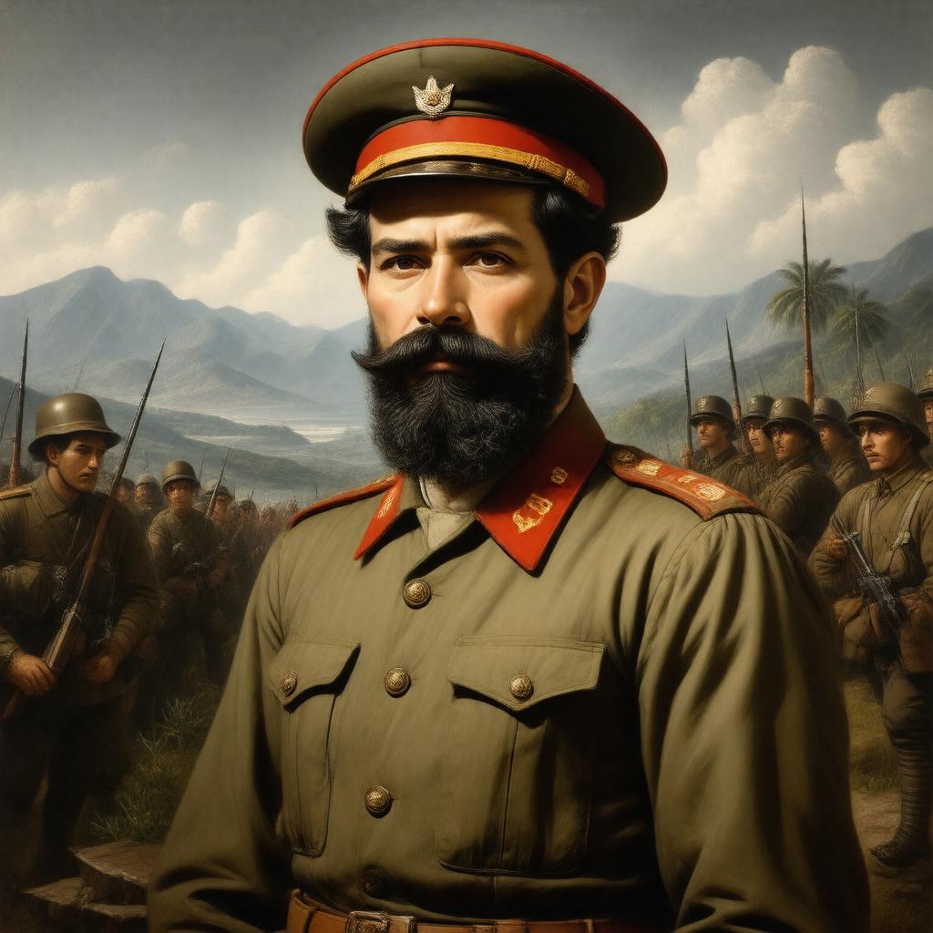 AI-created image of Camilo Cienfuegos