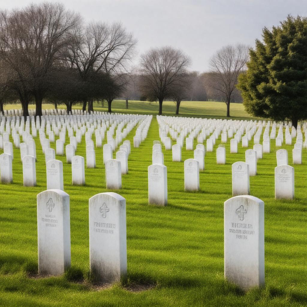 AI-created image of Camp Butler National Cemetery
