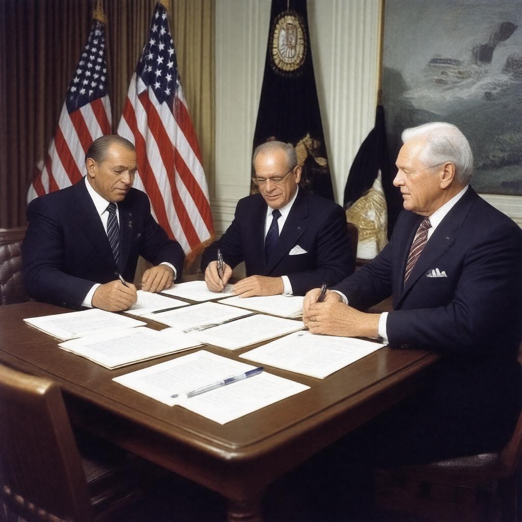 AI-created image of Camp David Accords