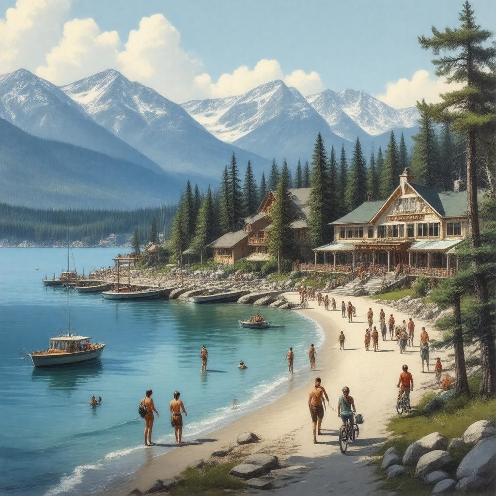 AI-created image of Camp Richardson Historic Resort & Marina