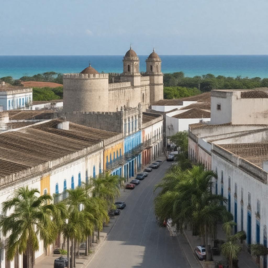 AI-created image of Campeche, Mexico