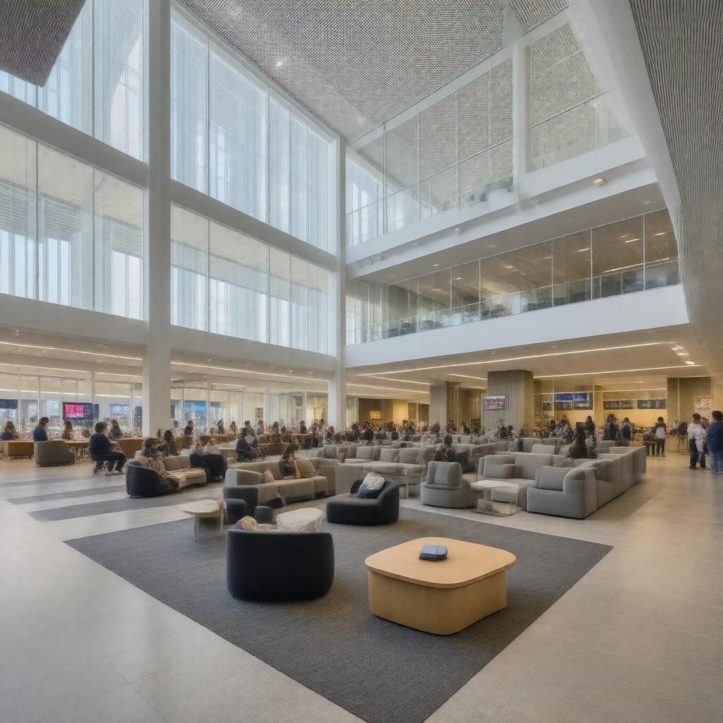 AI-created image of Campus Center Lounge