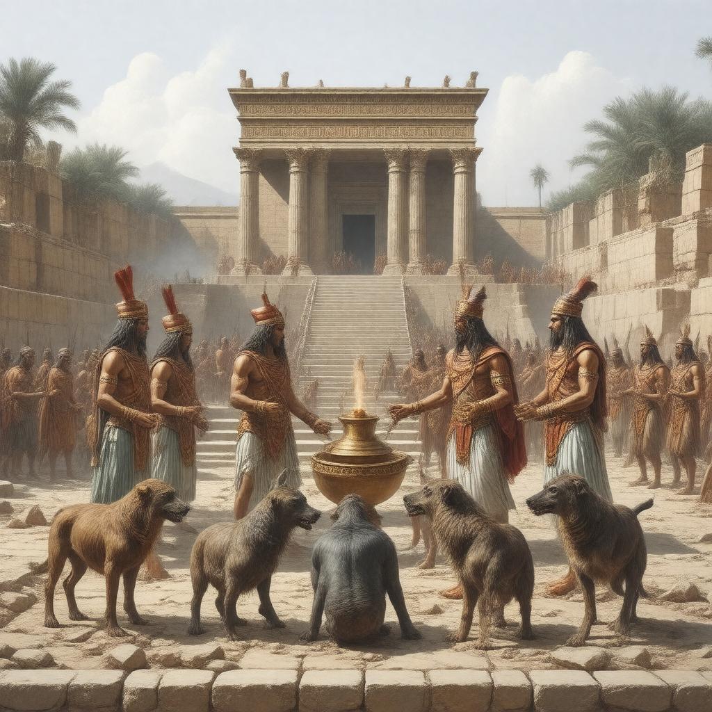 AI-created image of Canaanite religion