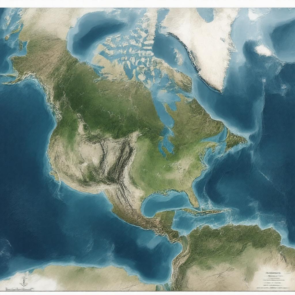 Click to view larger image AI-created image of Canada–United States maritime boundary