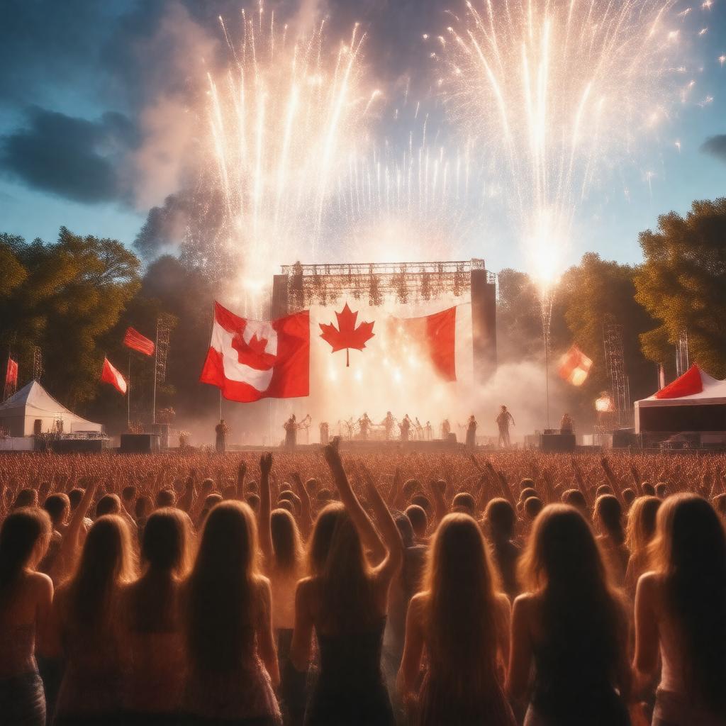 Click to view larger image AI-created image of Canada Day