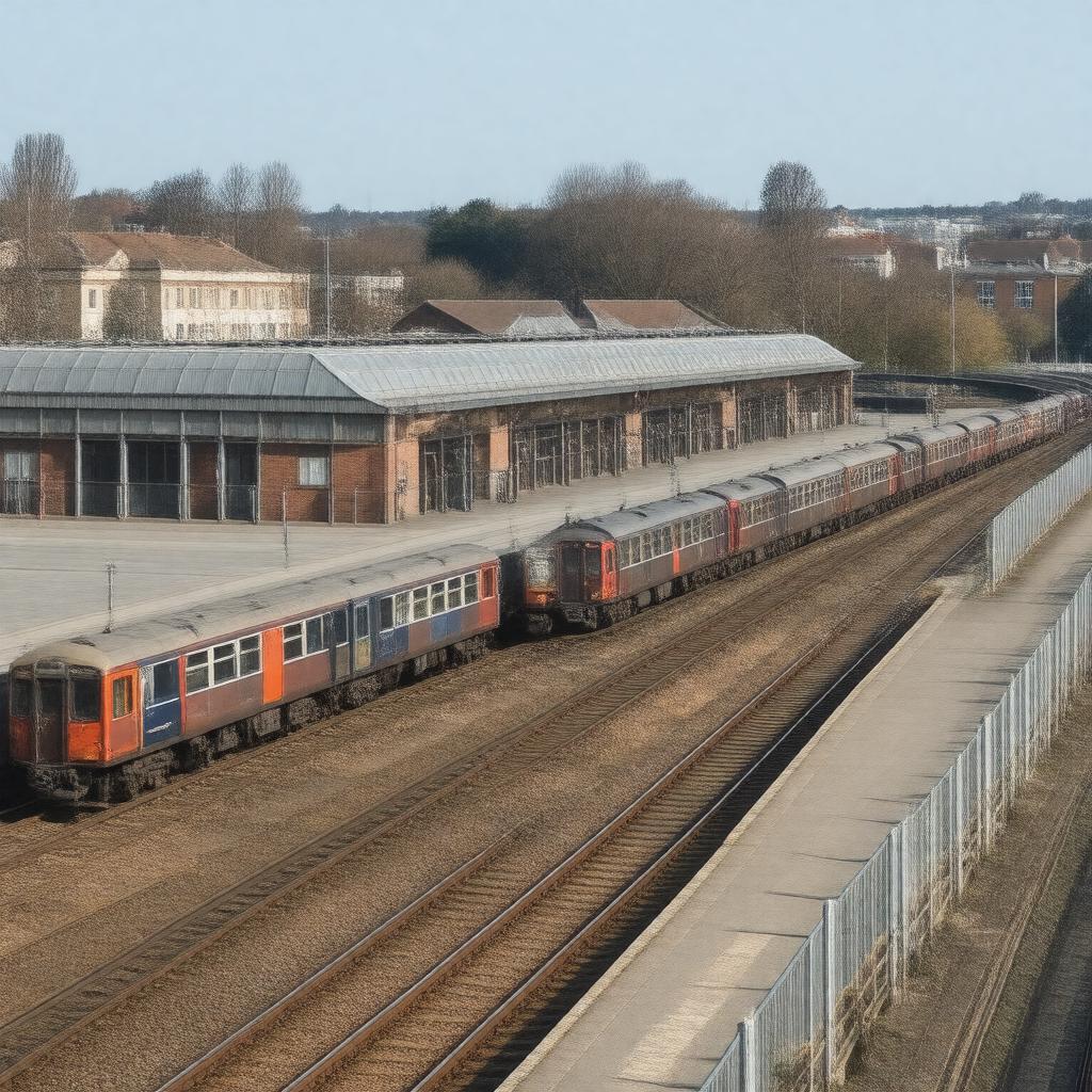AI-created image of Canada Water Sidings