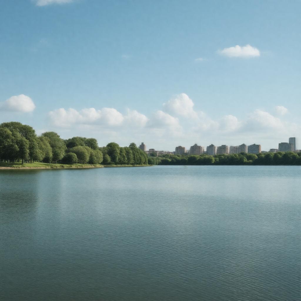 AI-created image of Canada Water lake