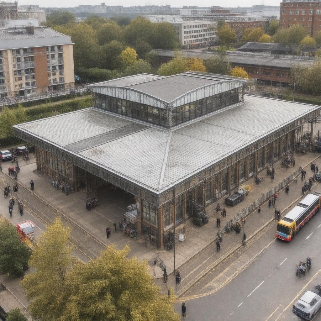 AI-created image of Canada Water station