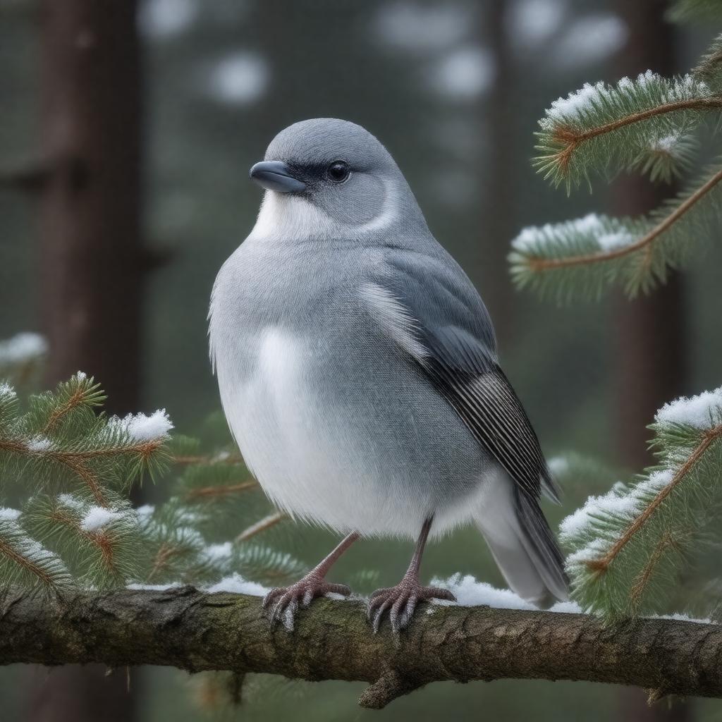 AI-created image of Canada jay