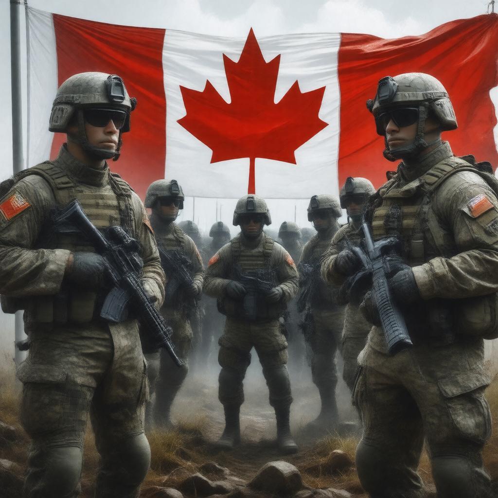 AI-created image of Canadian Army