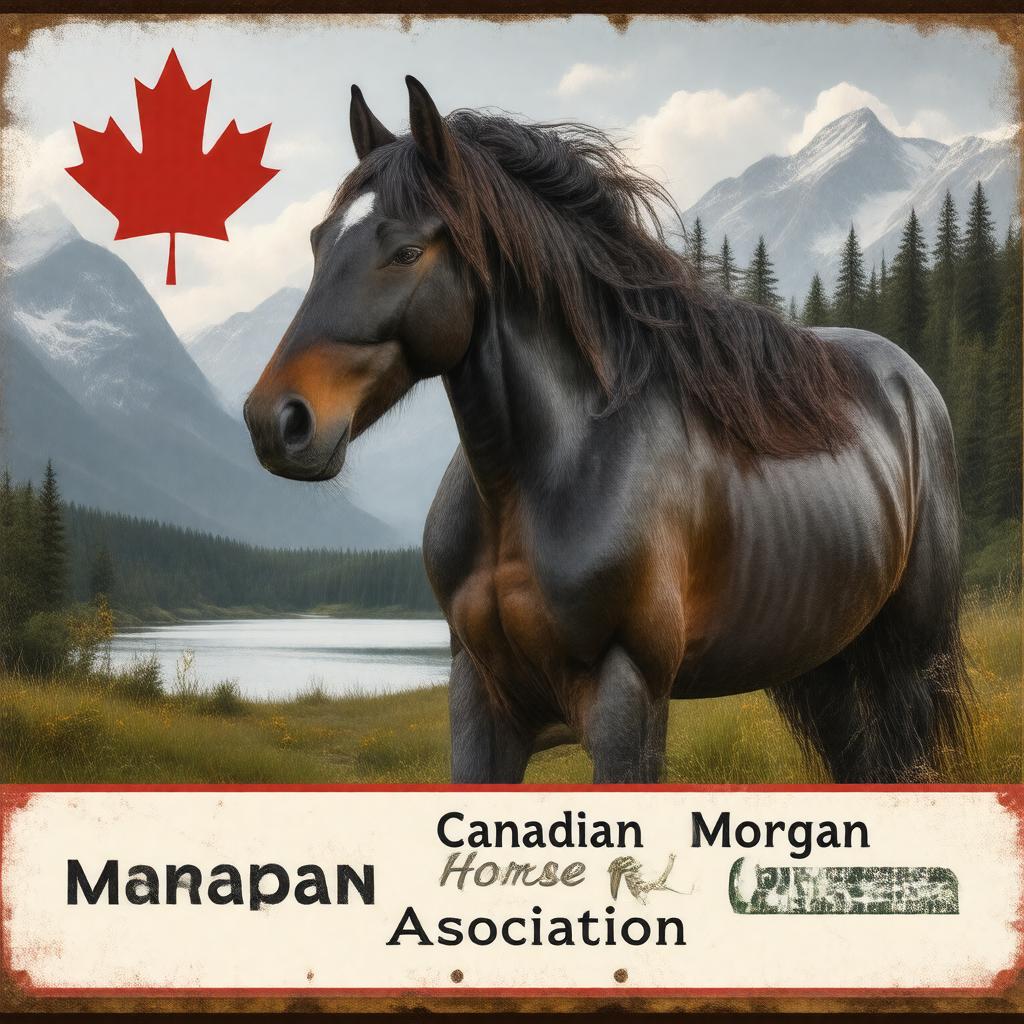 AI-created image of Canadian Morgan Horse Association