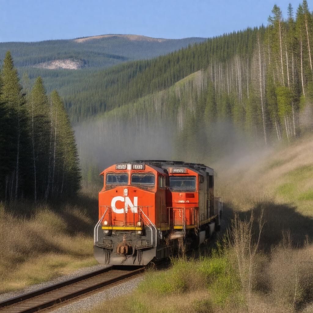 AI-created image of Canadian National Railway