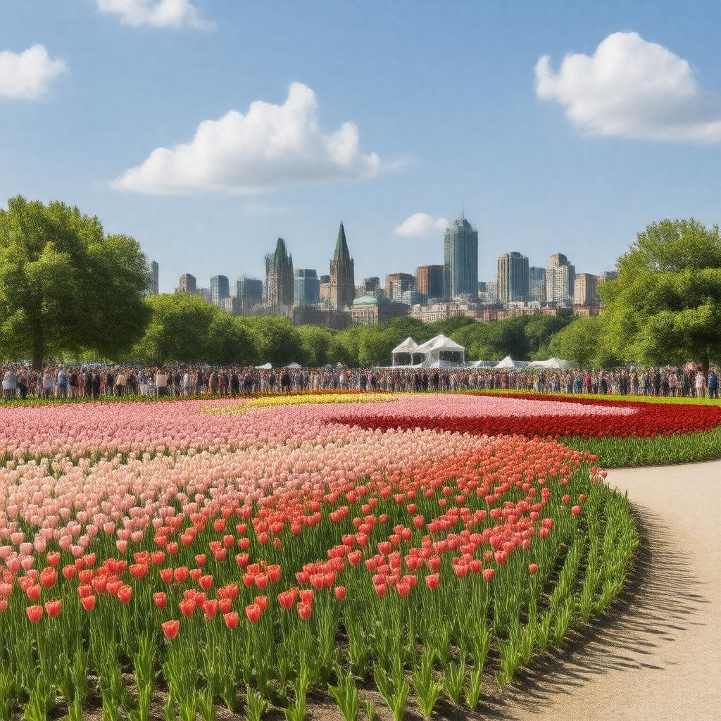 AI-created image of Canadian Tulip Festival
