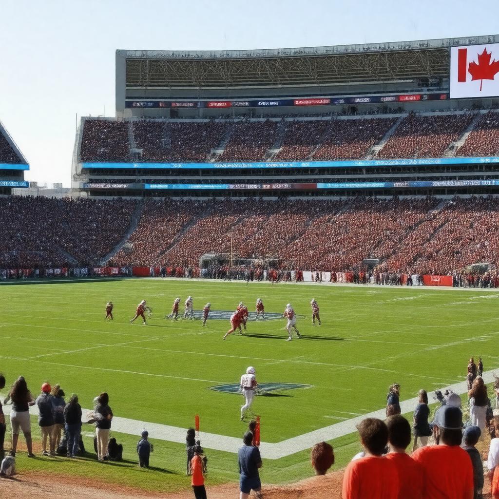 AI-created image of Canadian football