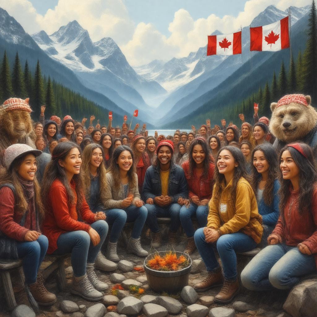 AI-created image of Canadians