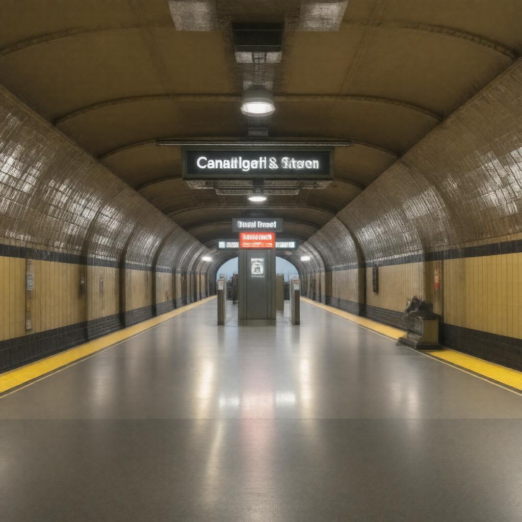 AI-created image of Canal Street station