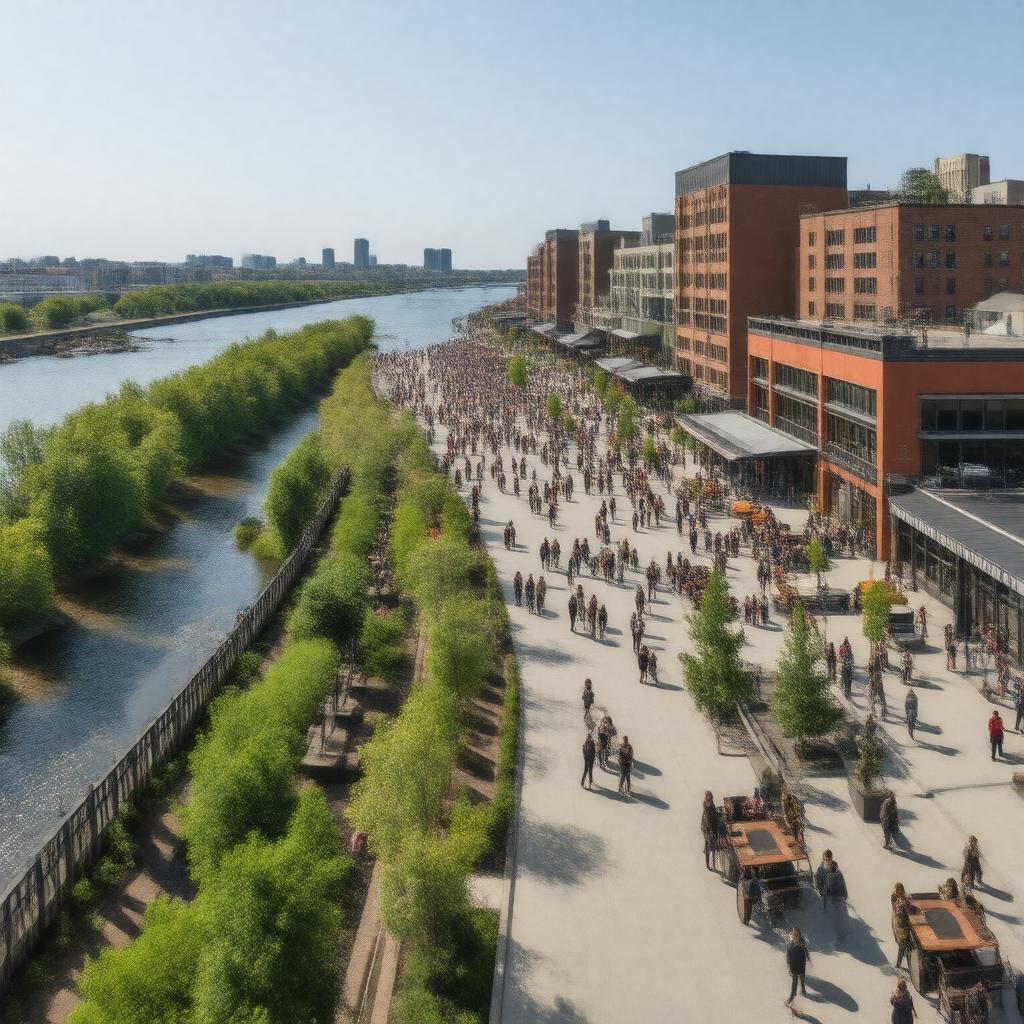 Click to view larger image AI-created image of Canalside