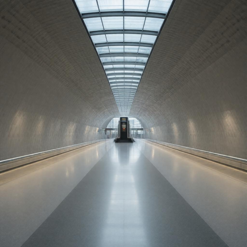 AI-created image of Canary Wharf Underground Station