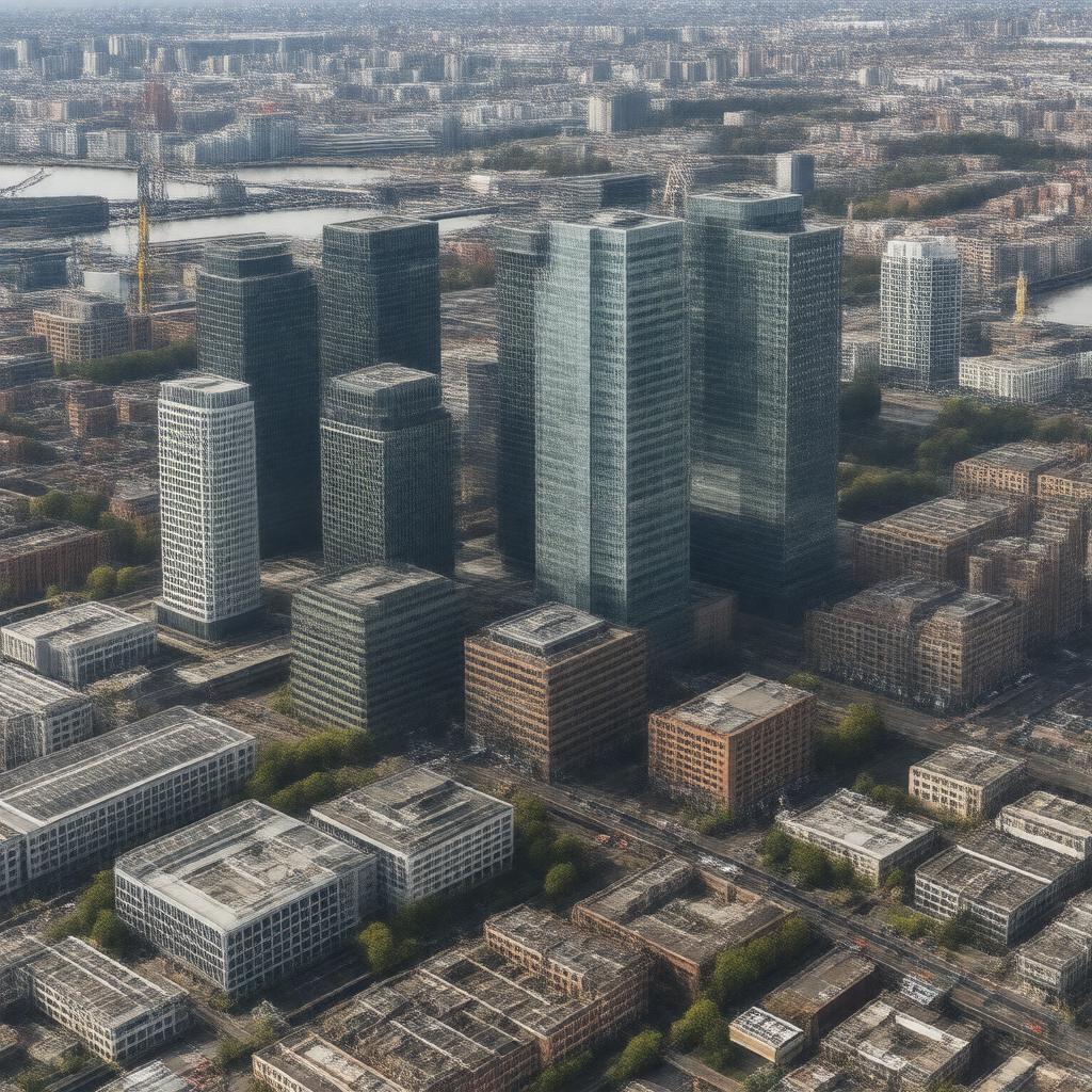 AI-created image of Canary Wharf